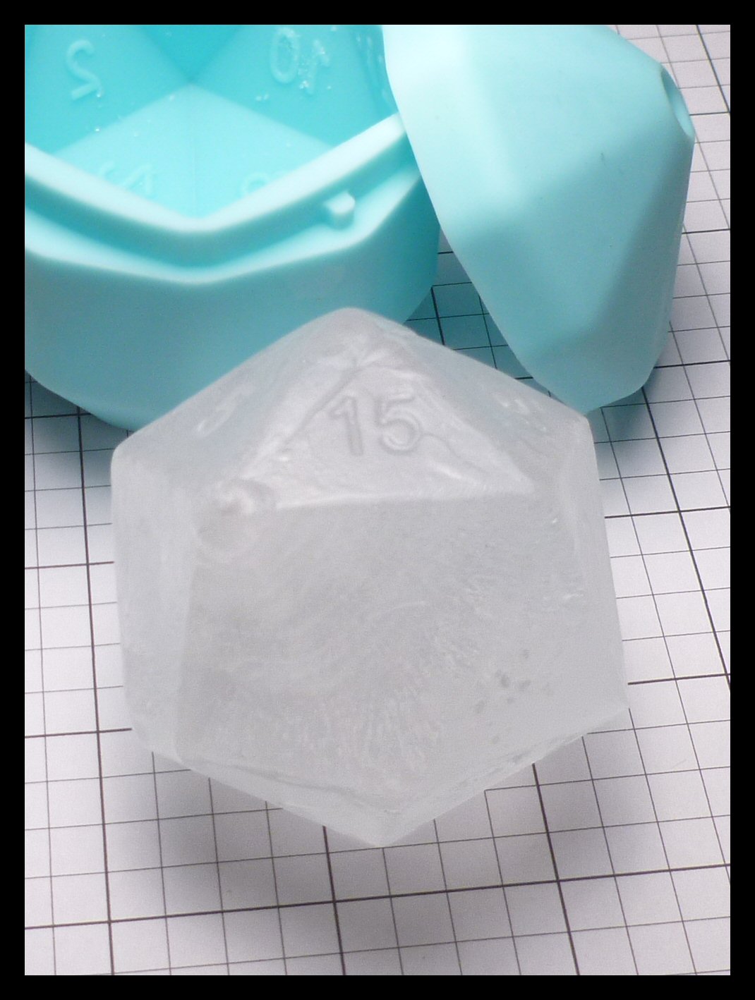 D20 Dice Ice Mold