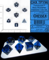 Dice : MINT63 CHESSEX TRANSLUCENT NAVY BLUE CHX TPY96