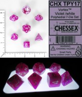 Dice : MINT63 CHESSEX VORTEX VIOLET CHX TPY17