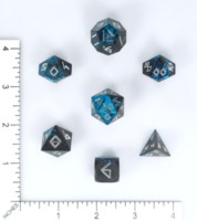 Dice : MINT63 LEVEL UP DICE METAL ALUMINUM RUNED DWARVEN