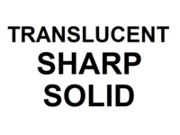 Dice : D4 TRANSLUCENT SHARP SOLID 00