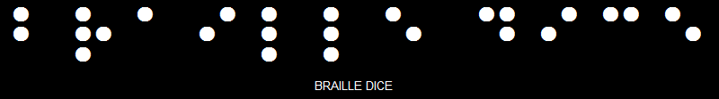BRAILLE DICE