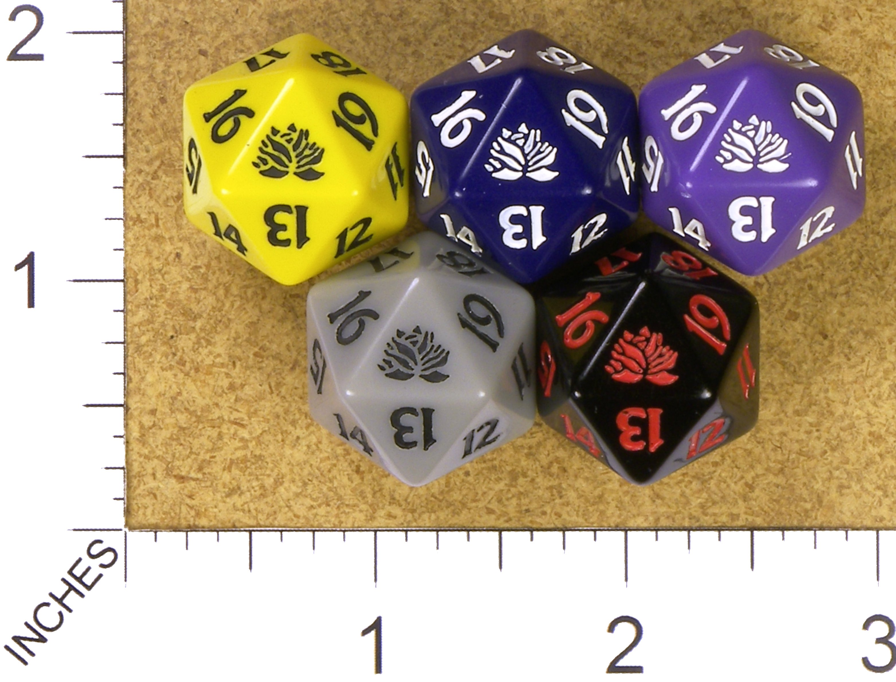 The Gathering LOTUS Blue Speckled Spin Down Life Counter Dice d20 MTG Magic 