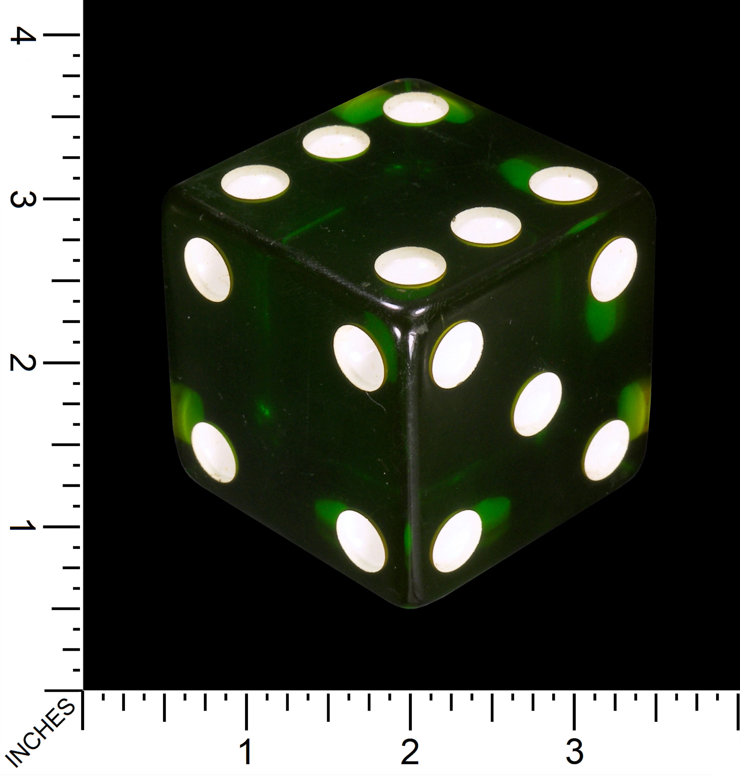 Crisloid Black Tie-Dye Dice Shaker and 2 11MM Red Dice Bundle 