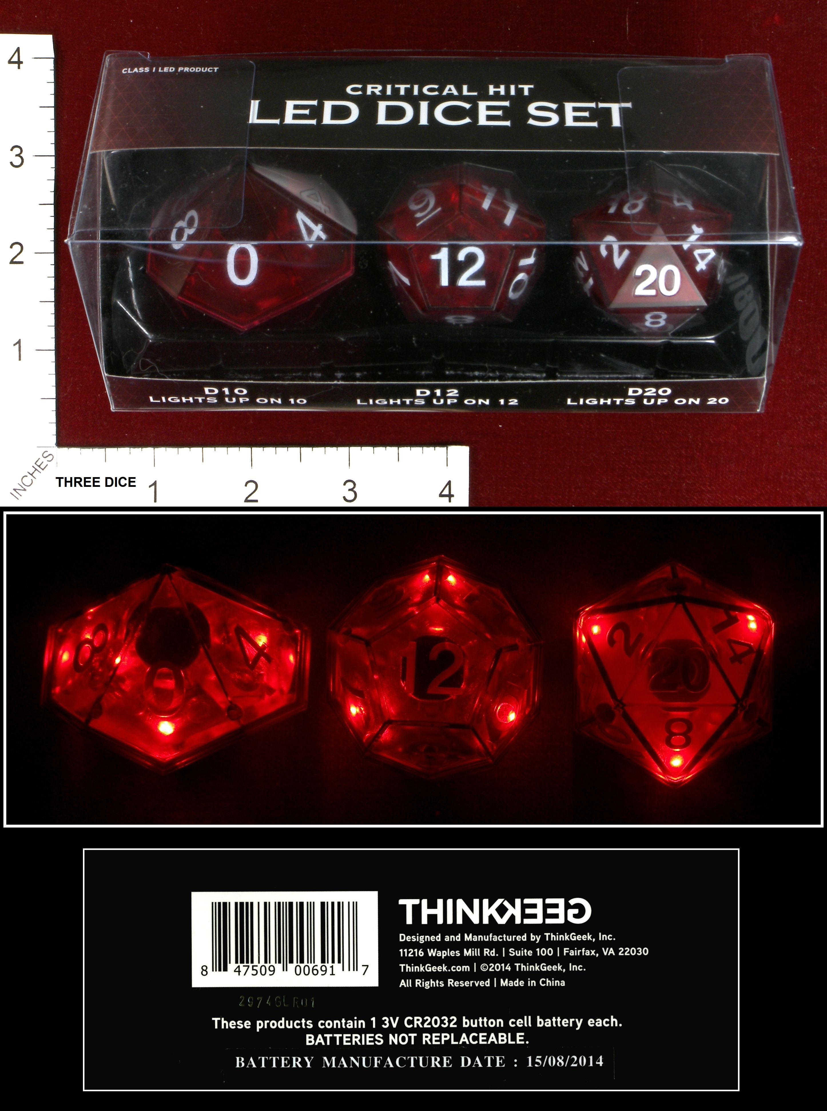 Think Geek D20 Ice Mold CRITICAL HIT Dungeons Dragons Role Playing Gaming  Dice