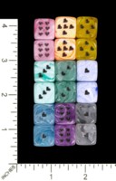 Dice : MINT67 CHESSEX D6 HEARTS