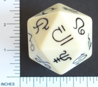 Dice : D20 OPAQUE ROUNDED SOLID VIRTUAL FIST OF EMIRIKOL