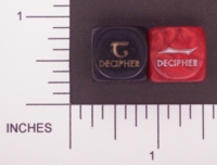 Dice : NON NUMBERED OPAQUE ROUNDED SOLID DECIPHER 01