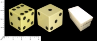Dice : LG PLASTIC UNKNOWN 2 INCH IVORY