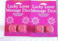 Dice : SEX EASTER UNLIMITED 01 LUCKY LOVER MESSAGE DICE RED