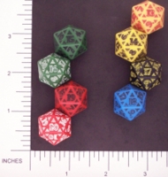 Dice : D20 OPAQUE ROUNDED SOLID Q WORKSHOP CELTIC II 02