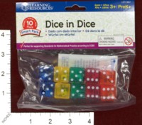Dice : MINT42 LEARNING RESOURCES DICE IN DICE