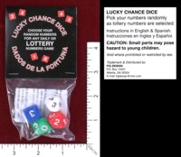 Dice : LOTTERY FIG DESIGN LUCKY CHANCE DICE