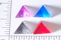 Dice : D4 TRANSLUCENT SHARP SOLID FROSTED CHESSEX RAW 1