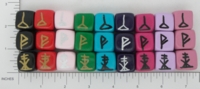 Dice : NON NUMBERED OPAQUE ROUNDED SOLID DIVINATION 01