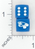Dice : D6 OPAQUE ROUNDED SOLID CHESSEX CUSTOM 21 FOR JSPASSNTHRU POLICE