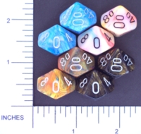 Dice : D10 OPAQUE ROUNDED IRIDESCENT CHESSEX MENAGERIE 02