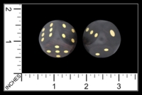Dice : MINT86 UNKNOWN CHINESE EBONY AND  BRASS