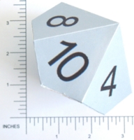 Dice : PAPER D10 NUMBERED