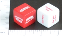 Dice : NON NUMBERED OPAQUE ROUNDED SOLID SMIRNOFF