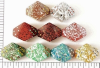Dice : D10 OPAQUE ROUNDED SPECKLED JUMBO PIPPED 1