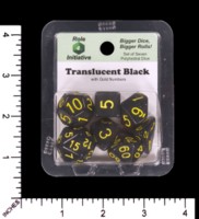Dice : MINT65 ROLE FOR INITIATIVE TRANSLUCENT SMOKE WITH YELLOW