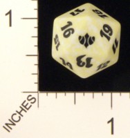 Dice : D20 MTG OPAQUE ROUNDED SPECKLED WIZARDS OF THE COAST MTG CONCLUX 02