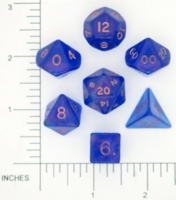 Dice : MINT8 CRYSTAL CASTE BLUE FIRE OPAL WITH RED