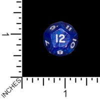 Dice : MINT75 DICE AND GAMES BLUE D12