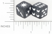 Dice : DUPS IN D6 OPAQUE ROUNDED SPECKLED CHESSEX FOR JENNEFER ASPERHEIM 01