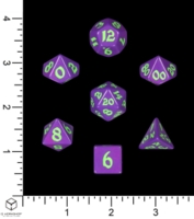 Dice : MINT70 Q WORKSHOP RUNIC CLASSIC PURPLE WITH GREEN
