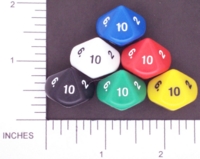 Dice : D10 OPAQUE ROUNDED SOLID KOPLOW 02