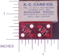Dice : MINT1 KC CARD CO 01