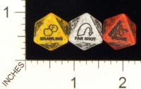 Dice : D8 OPAQUE ROUNDED SPECKLED CHESSEX CUSTOM FOR RPGSHOP D AND D 4E ABILITY 01