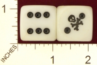 Dice : MINT20 UNKNOWN SKULL AND CROSSBONES 01