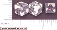 Dice : D6 OPAQUE ROUNDED SOLID Q WORKSHOP CYBER 01