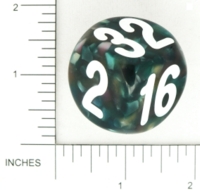 Dice : NON NUMBERED OPAQUE SHARP SPECKLED BGSHOP DOUBLING 03