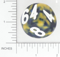 Dice : NON NUMBERED OPAQUE SHARP SPECKLED BGSHOP DOUBLING 02