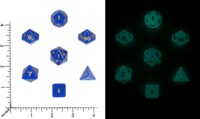 Dice : MINT65 MANIC DESIGNS DRAGON FORGED DICE VAULT BLUE OPAQUE GLOW