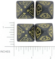 Dice : D8 OPAQUE ROUNDED SOLID UNKNOWN SET 1 BKTRADE 01