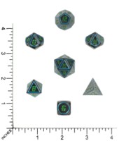Dice : MINT66 UNKNOWN CHINESE ZINC FRAMED FACES GUNMETAL 03