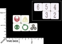 Dice : MINT56 ONE EYED RAVEN GAMING PAGEN
