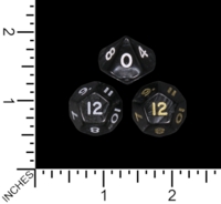 Dice : MINT75 DICE AND GAMES BLACK 01
