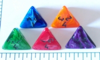Dice : D4 OPAQUE ROUNDED SWIRL CC SILK 1