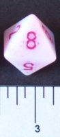 Dice : D8 OPAQUE ROUNDED SPECKLED WITH PURPLE 1