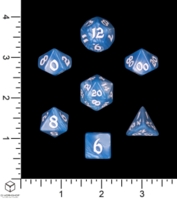 Dice : MINT70 Q WORKSHOP RUNIC CLASSIC BLUE WITH WHITE