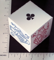Dice : PAPER D06 MY DESIGN POKER 02 FRENCH ENGLISH