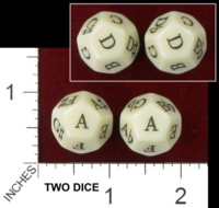 Dice : D12 OPAQUE ROUNDED SOLID ERIC HARSHBARGER MUSIC NOTE DICE