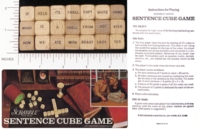 Dice : WOOD D6 SELCHOW AND RIGHTER SCRABBLE SENTENCE CUBES 01