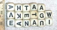 Dice : NON NUMBERED UNKNOWN WOODEN LETTER 01